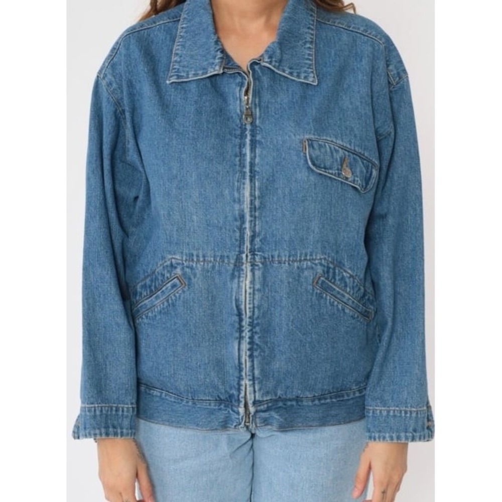 Y2k Vintage Route 66 Unisex Denim‎ Jacket size xl - Picture 9 of 9